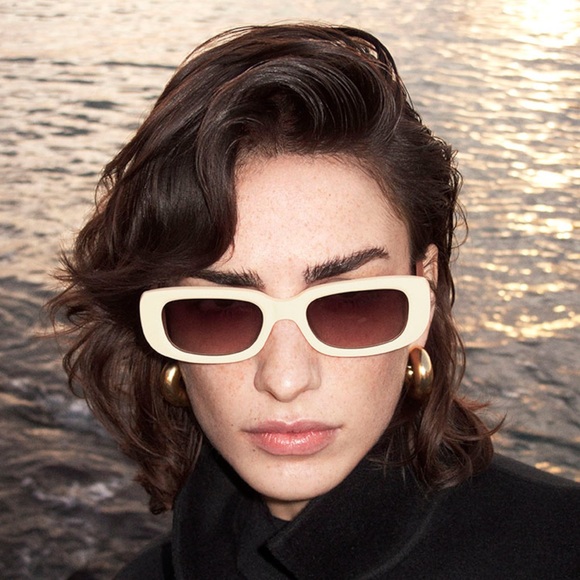Linda Farrow x COS Rectangle Acetate Sunglasses - Picture 1 of 6